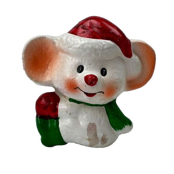 Vintage Mouse Candle Holder RUSS 2520 Christmas Mouse Mice Taper Candle - Picture 1 of 7
